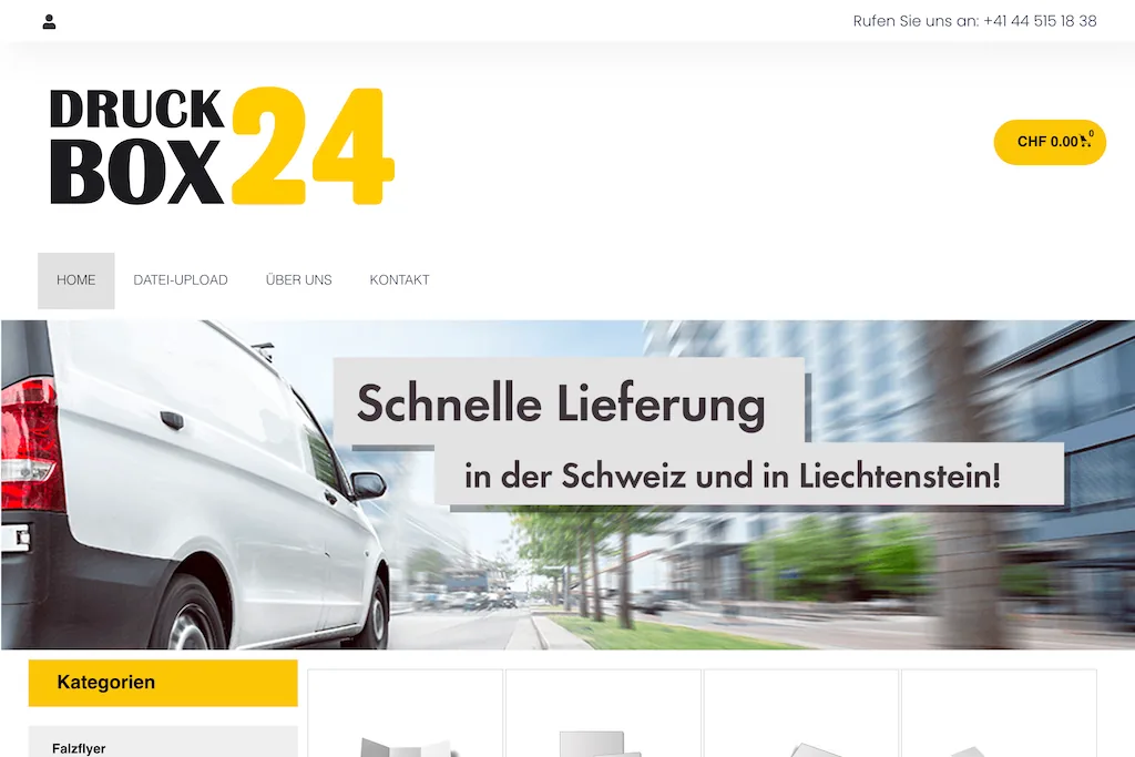 Webdesign Referenz Druckbox24 – Druck & E-Commerce